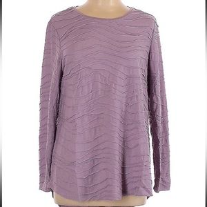 CHICO’S Purple Long Sleeve Shirt